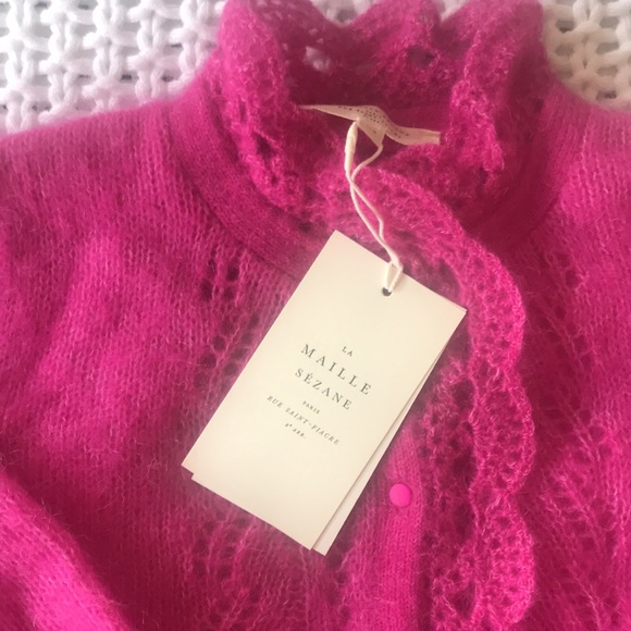 {Sold on Ⓜ️ercari} Sezane - Angie Pink Cardigan - Picture 4 of 6